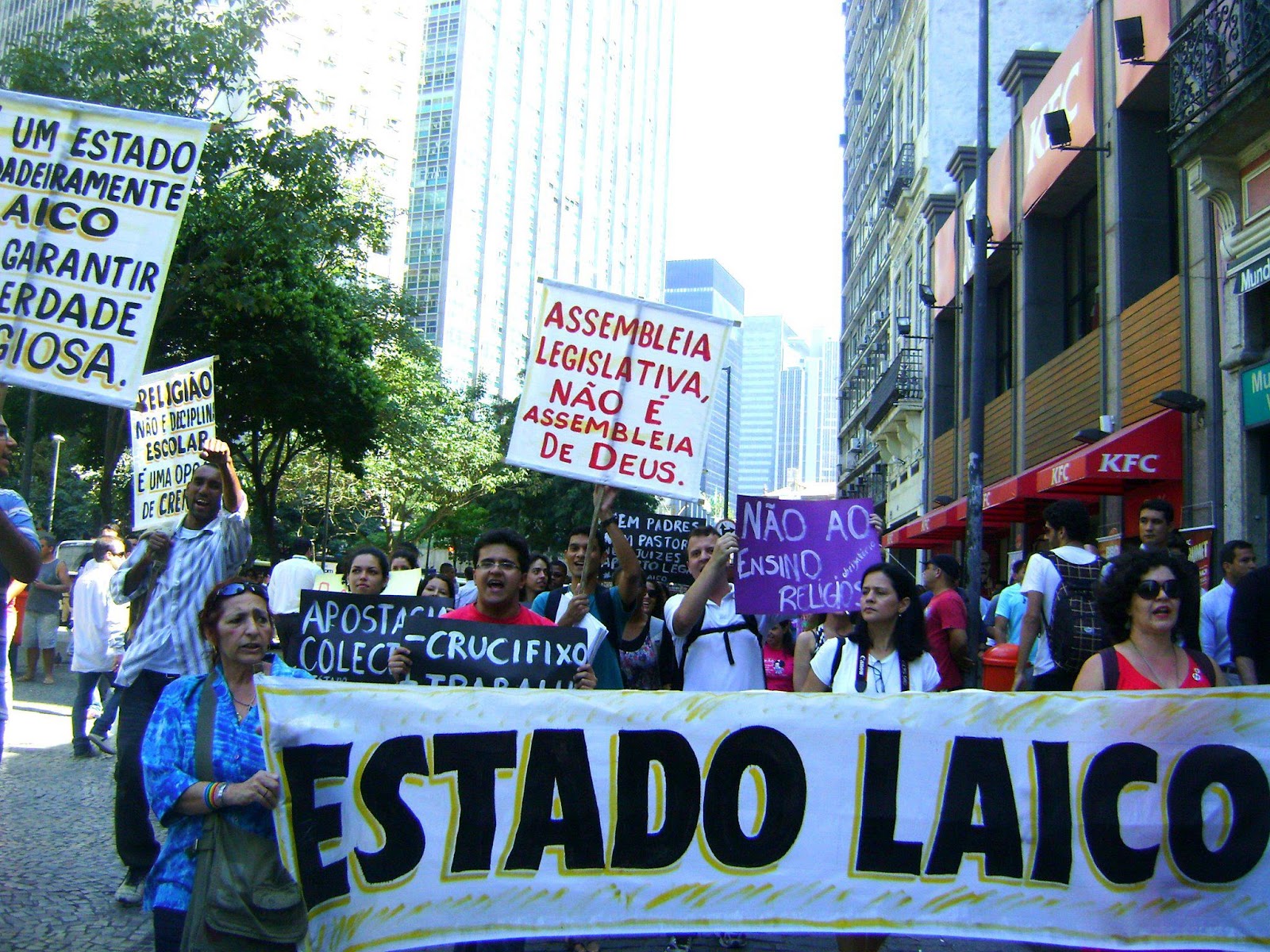 marcha pelo estado laico rj 2011 2