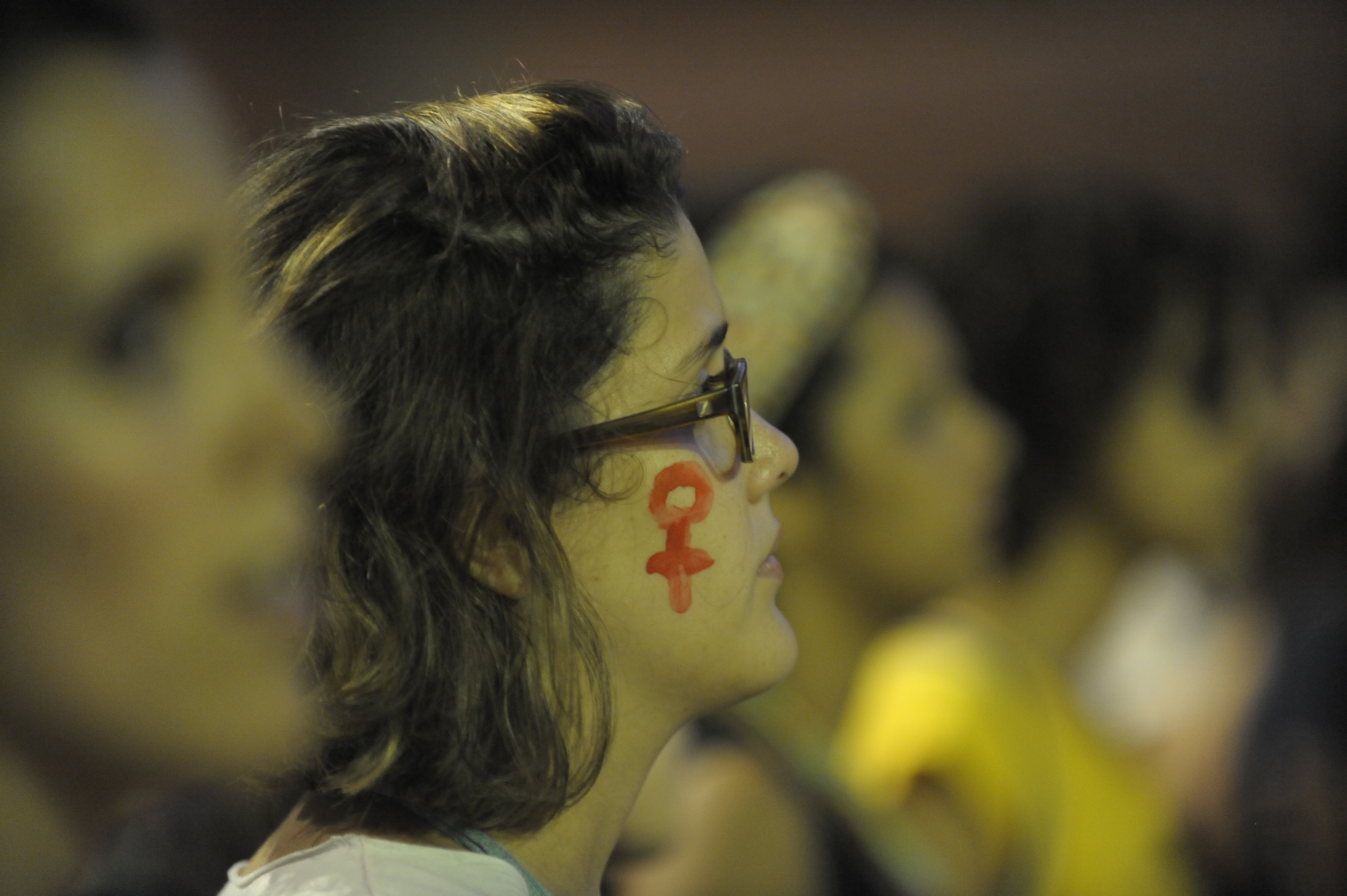 Protesto pelo fim da violência contra as mulheres