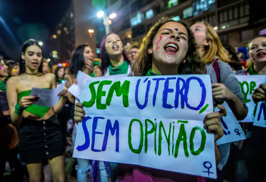 Pro Abortion Demonstration In Brazil