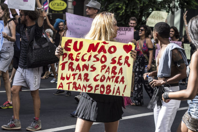 Marcha em luto pelas vitimas de transfobia BH Foto Mídia Ninja