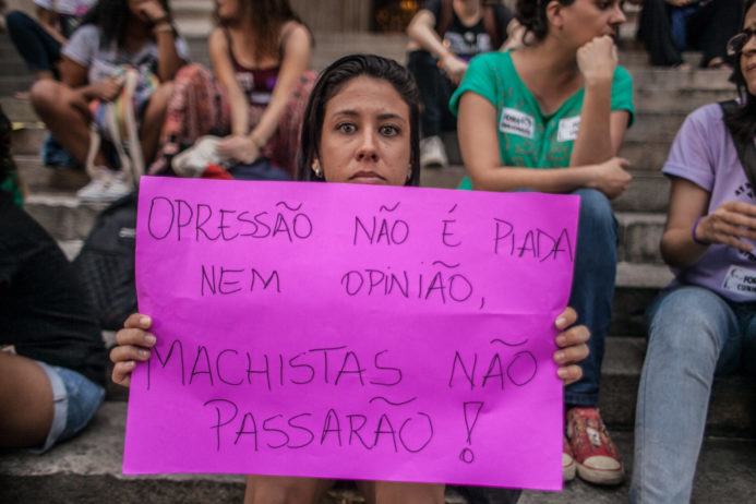 Ato das mulheres belas, recatadas e do lar: Fora Cunha, Fora Bolsonaro e Fora Pedro Paulo