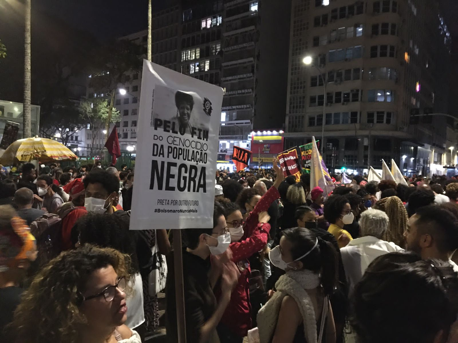 Manifestação SP DiaTereza de Benguela Mulher Negra Latino Americana e Caribenha Foto Paulo Pinto Fotos Públicas