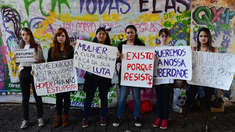 Mulheres protestam em São Paulo contra cultura do estupro. Foto: Rovena Rosa/ Agência Brasil
