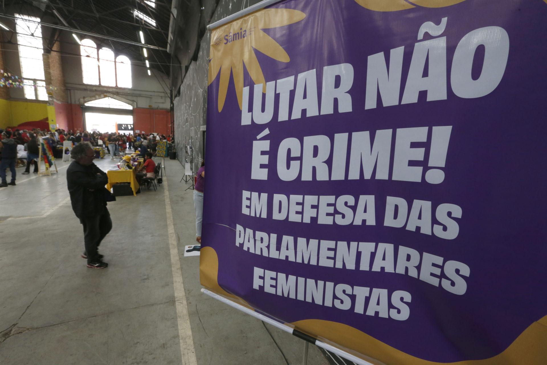 Encontro em defesa dos movimentos sociais e das parlamentares feministas e de esquerda que estão sendo perseguidas na Camara dos Deputados. Foto Paulo Pinto/Agência Brasil