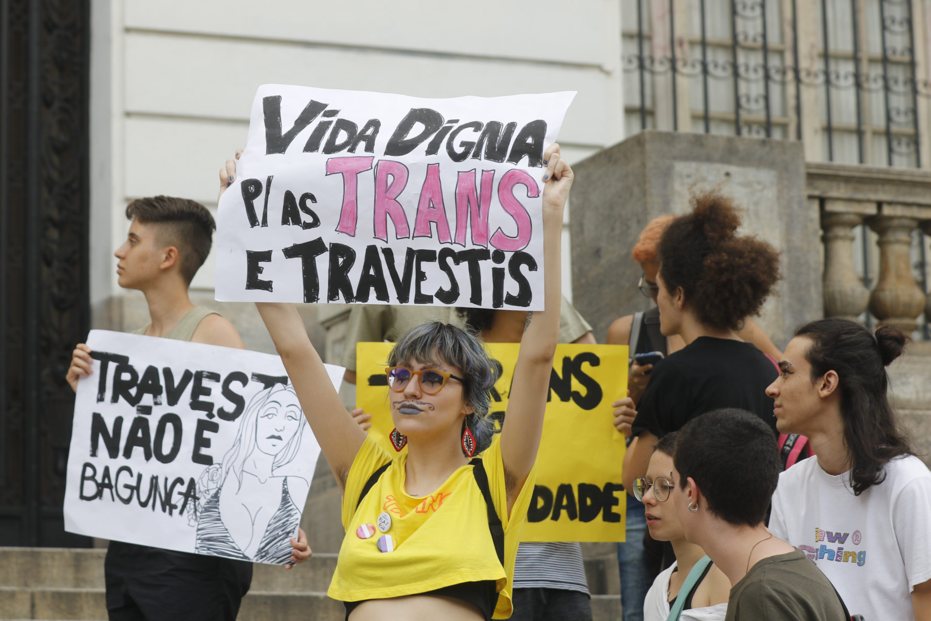 Ato pela Visibilidade Trans e Travesti 2023