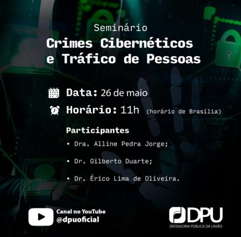 seminário crimes cibernéticos e tráficos de pessoas