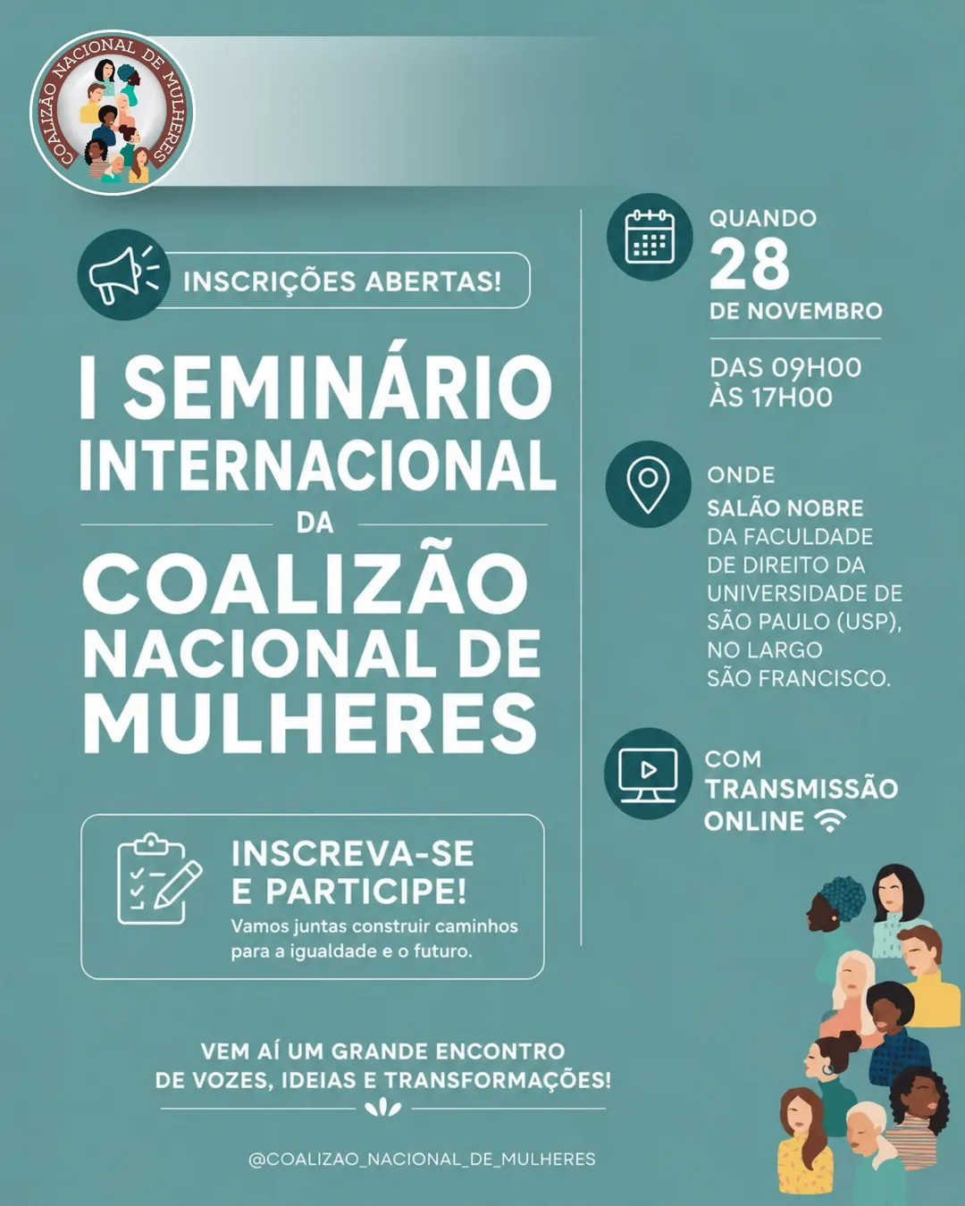 I seminario internacional coalizacao nacional de mulheres