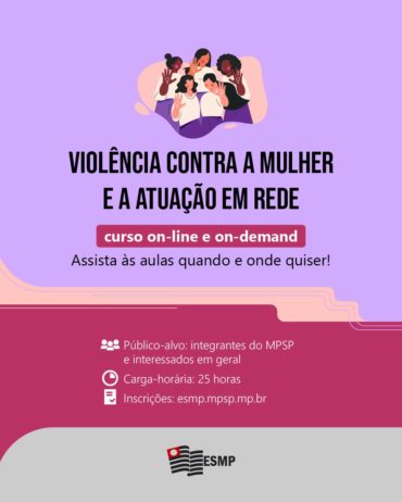 curso online e ondemand violencia contra a mulher e atuacao em rede ESMP