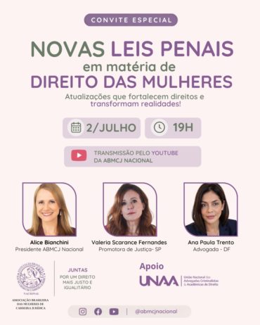live novas leis penais direitos das mulheres