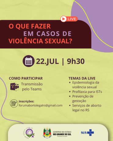 live o que fazer em casos de violencia sexual
