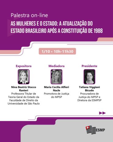 palestra mulheres e o estado constituicao 88 ESMPSP 01-10-26