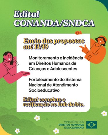 edital Conanda e SNDCA