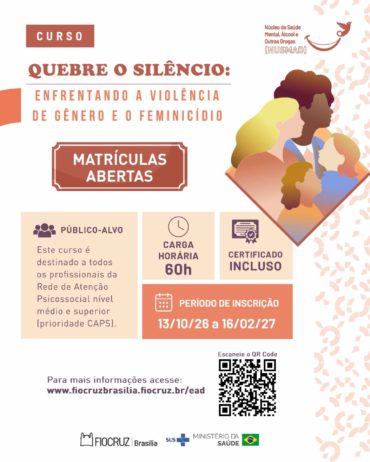 curso quebre o silencio violencia feminicidio 2026