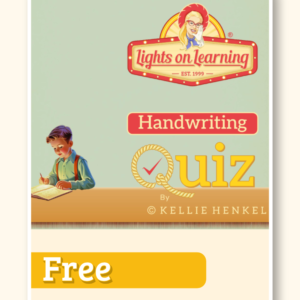 FREEBIE Handwriting Quiz