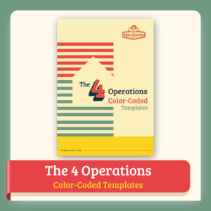 The 4 operations color-coded templates