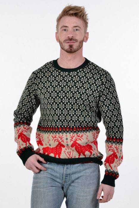 Vintage men's reindeer jumper