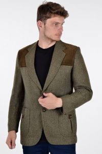 Vintage 1960's Dunn & Co Harris Tweed Jacket 42 L - Brick Vintage