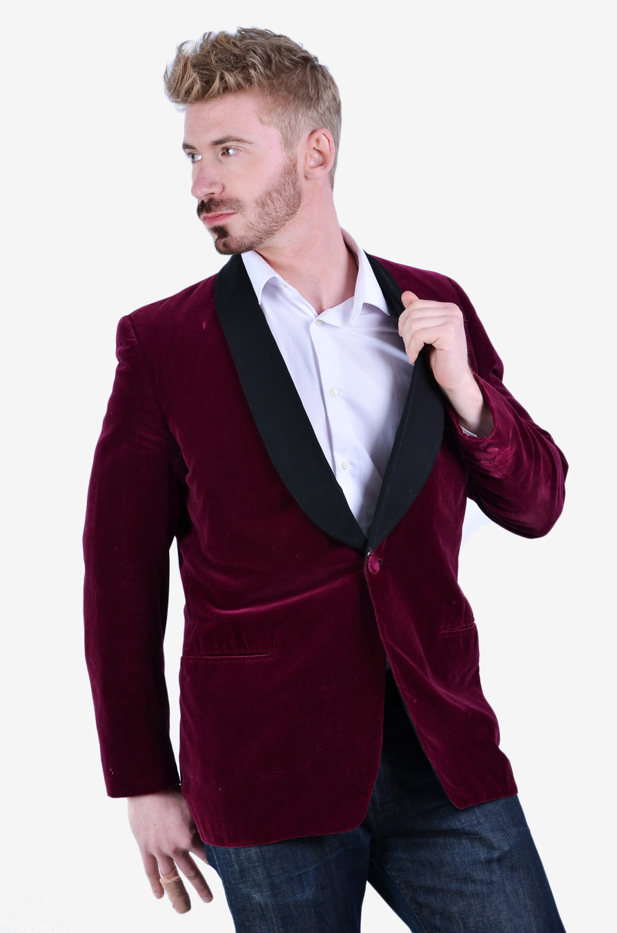 burgundy evening jacket