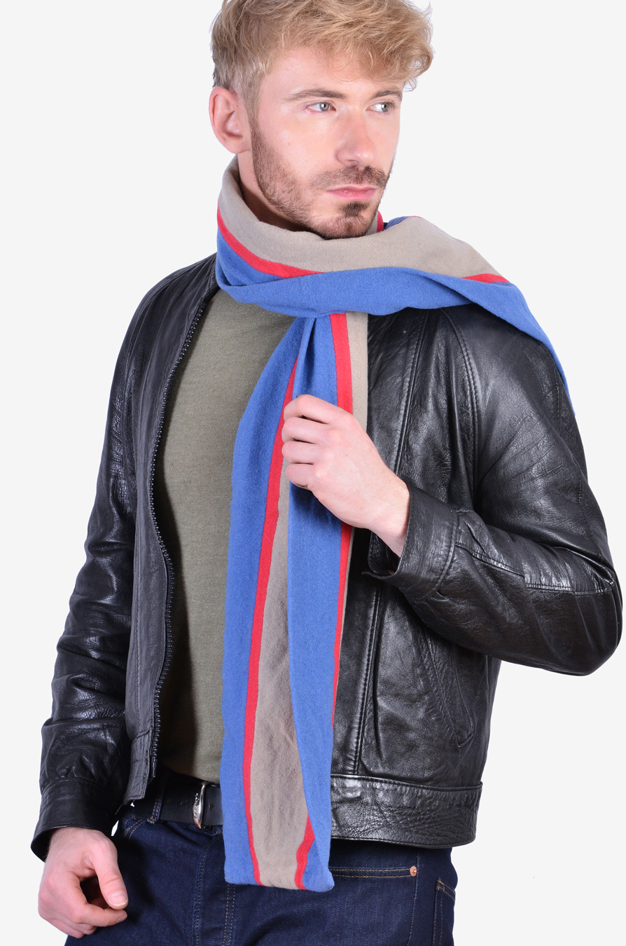 Vintage Striped College Scarf From Brick Vintage