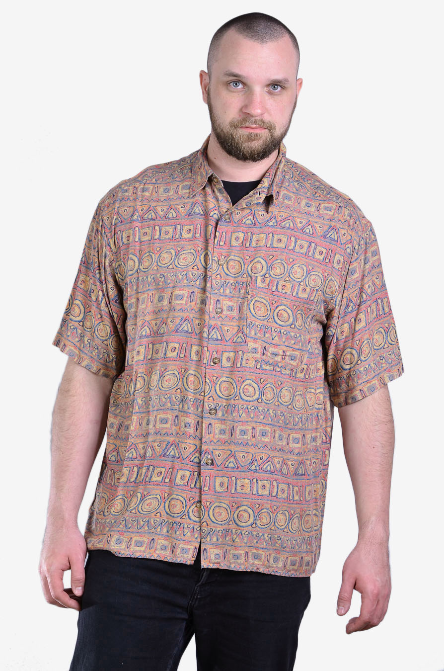 Vintage men's abstract shirt