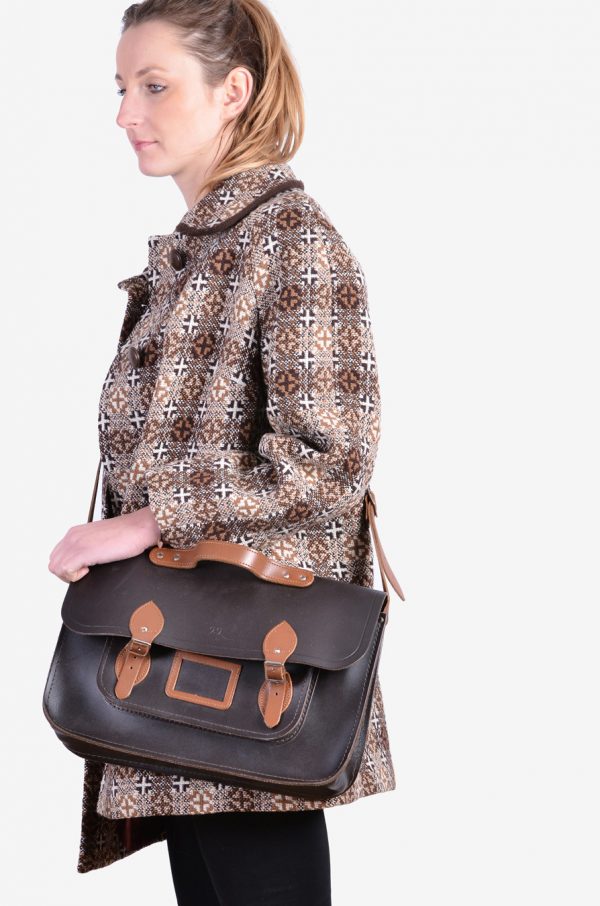 Vintage leather satchel
