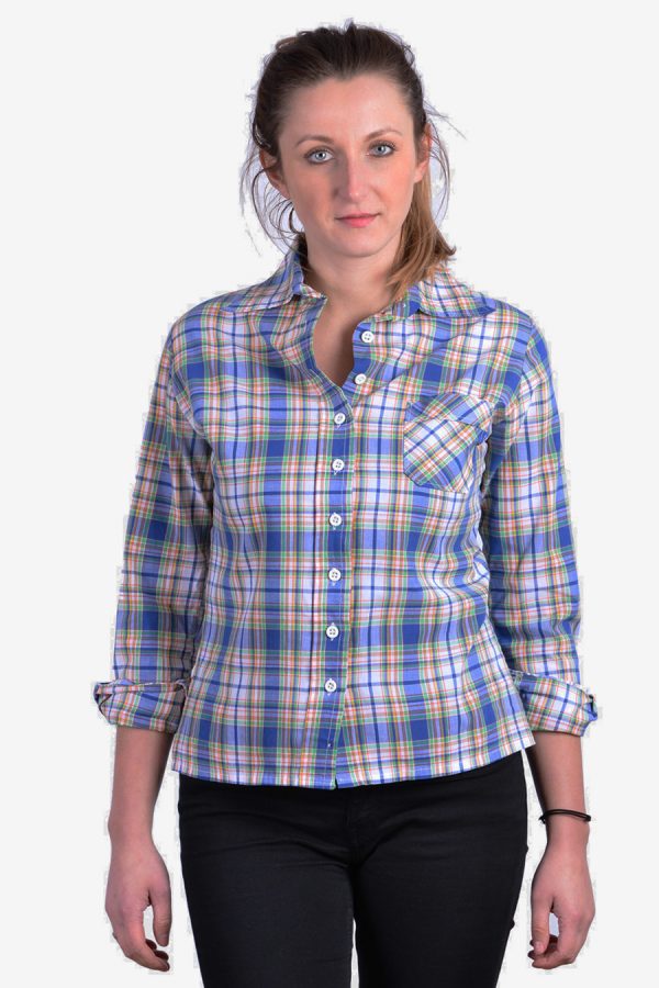 Women's vintage plaid shirt