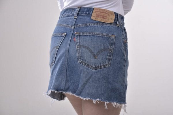 Levi's 501 denim mini skirt