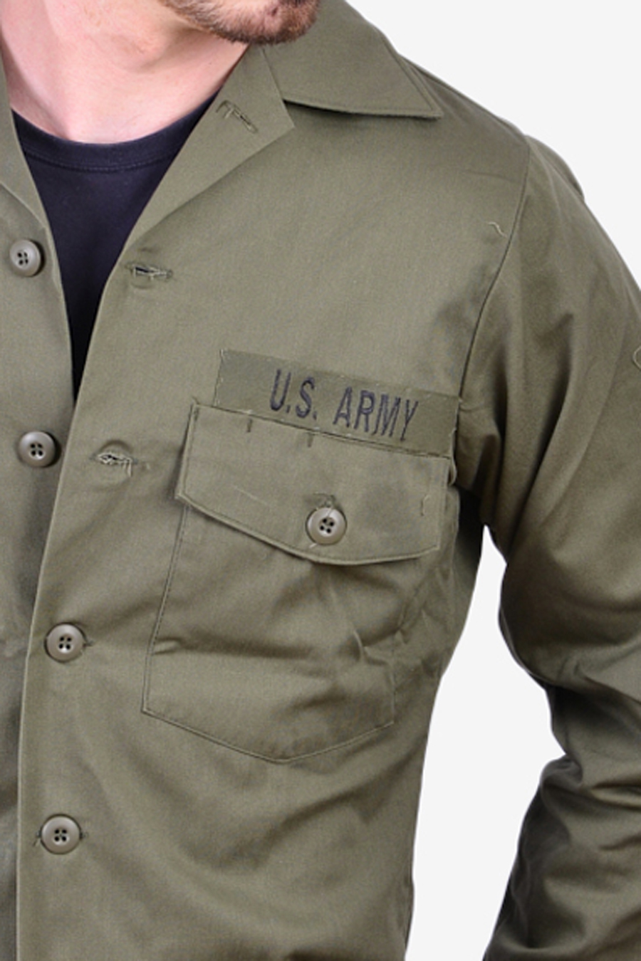 Vintage Unissued US Army OG Utility Shirt | Size S