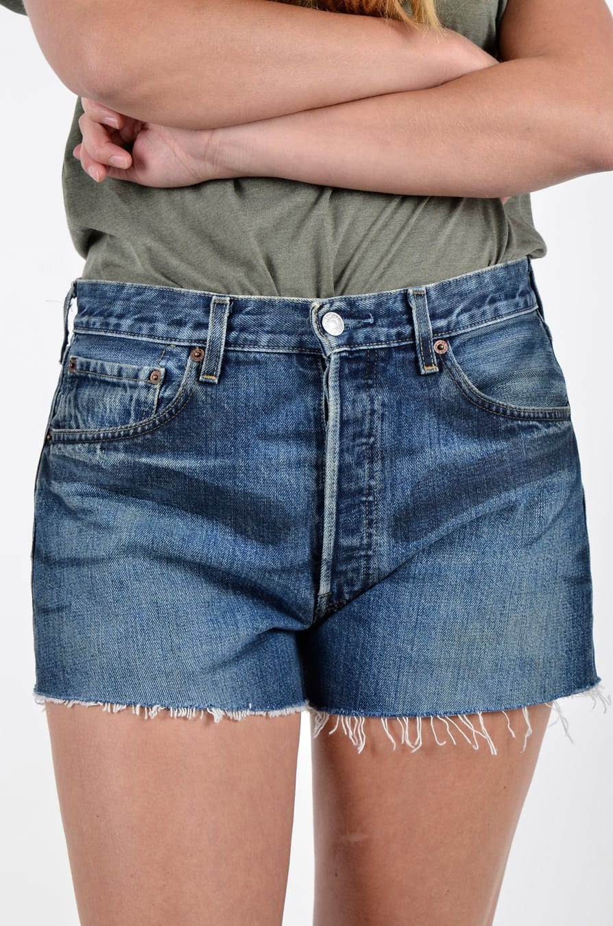 levis vintage denim shorts