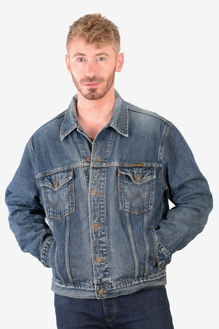 Vintage Men's Wrangler Denim Jacket | Size L - Brick Vintage
