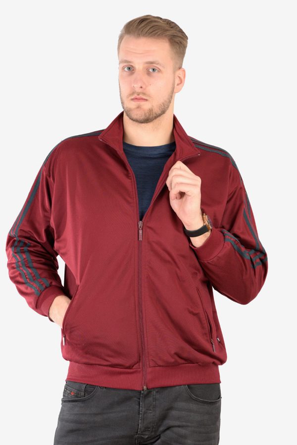 Adidas Firebird maroon track jacket