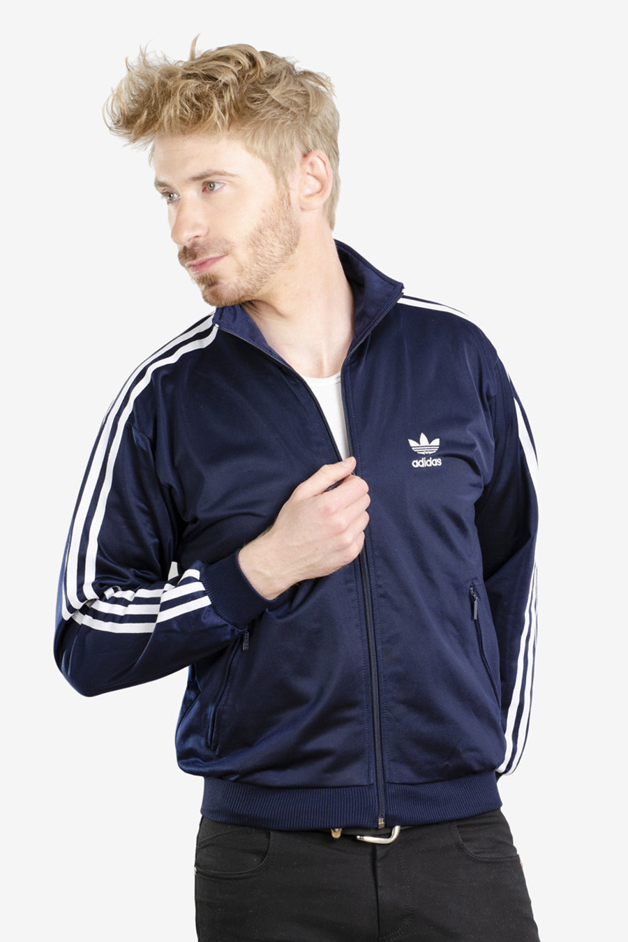 adidas navy track jacket