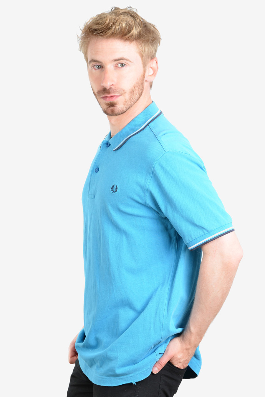 Vintage Fred Perry Blue Polo Shirt | Size L