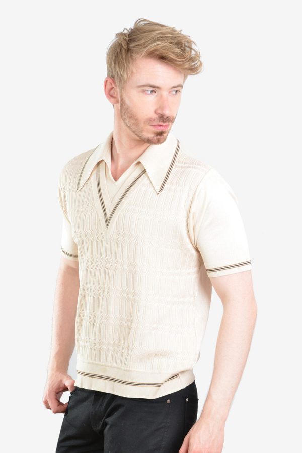 Vintage 1960's Italian knit polo shirt
