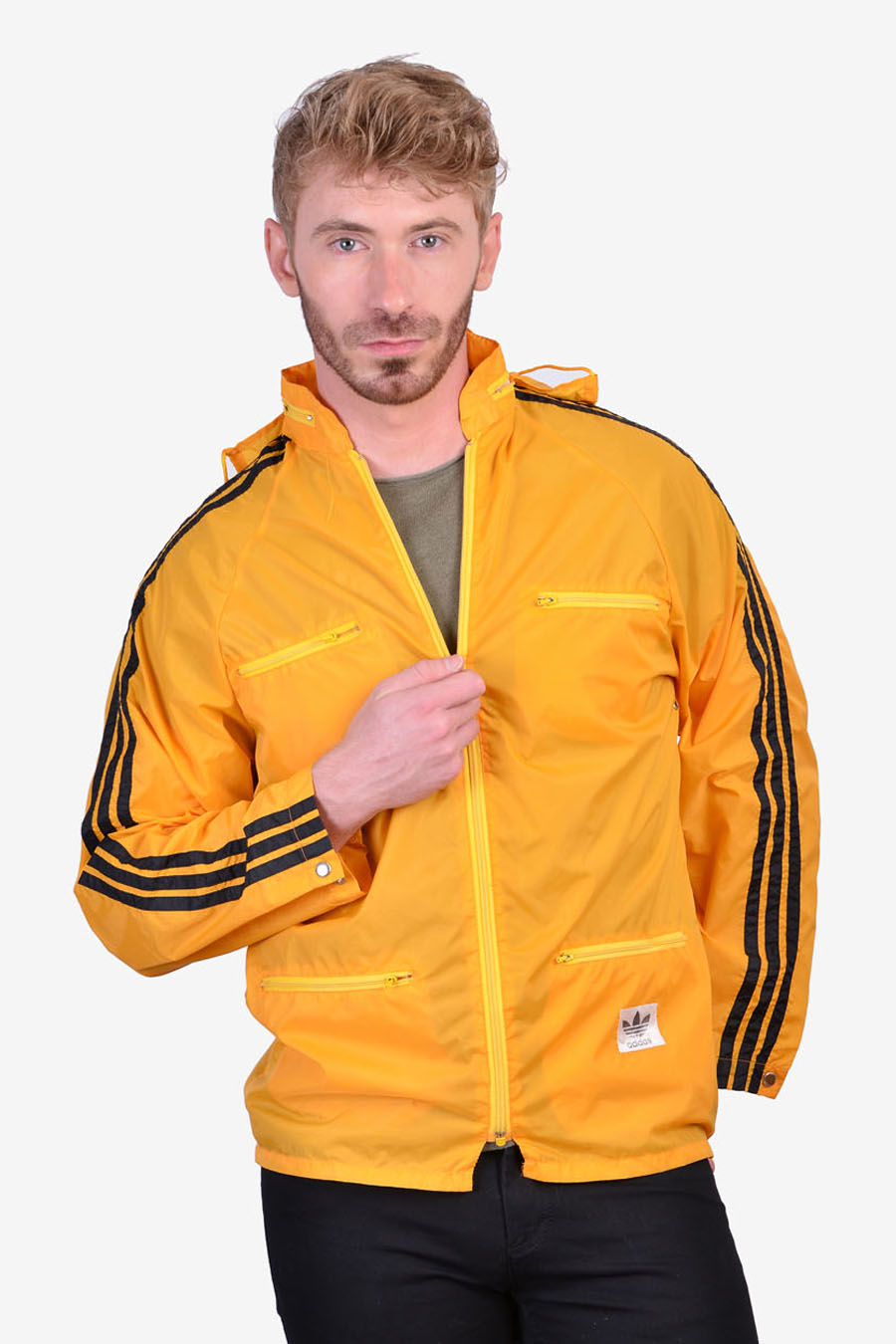 adidas windbreaker with front pocket online