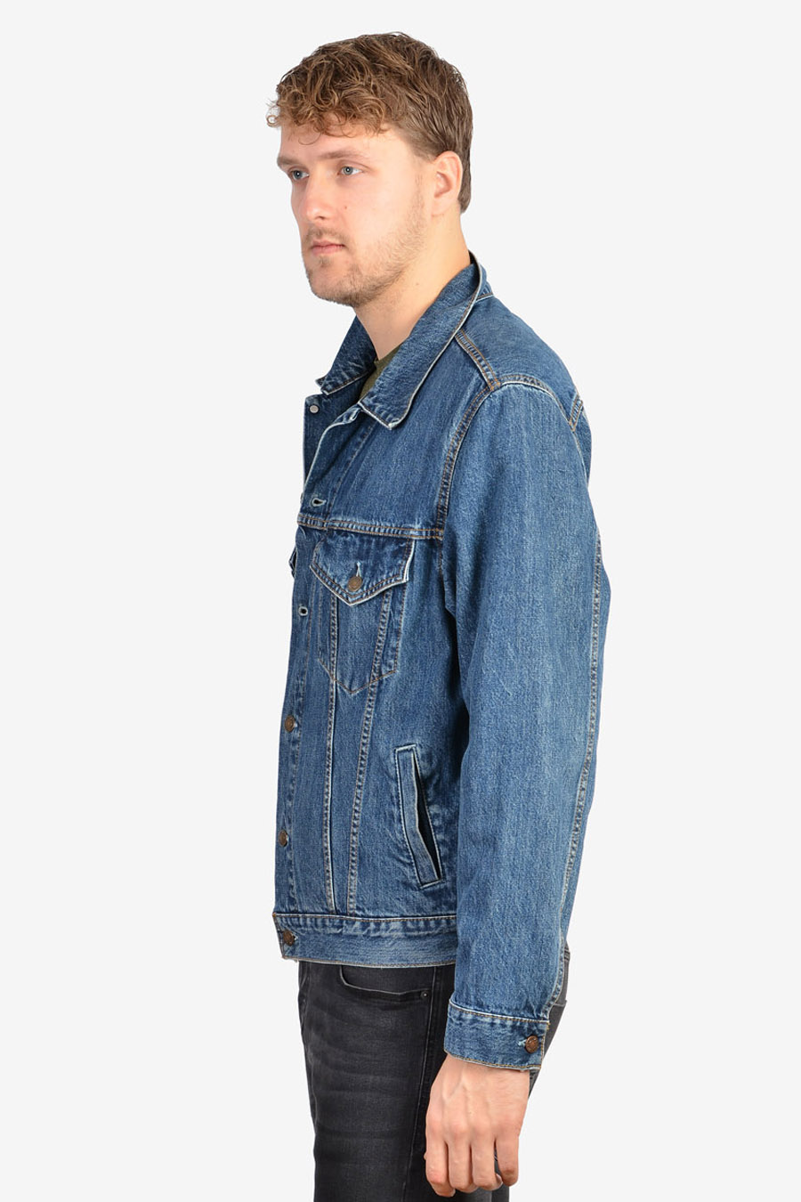 Vintage Levi's 70550 Blue Denim Jacket | Size L - Brick Vintage