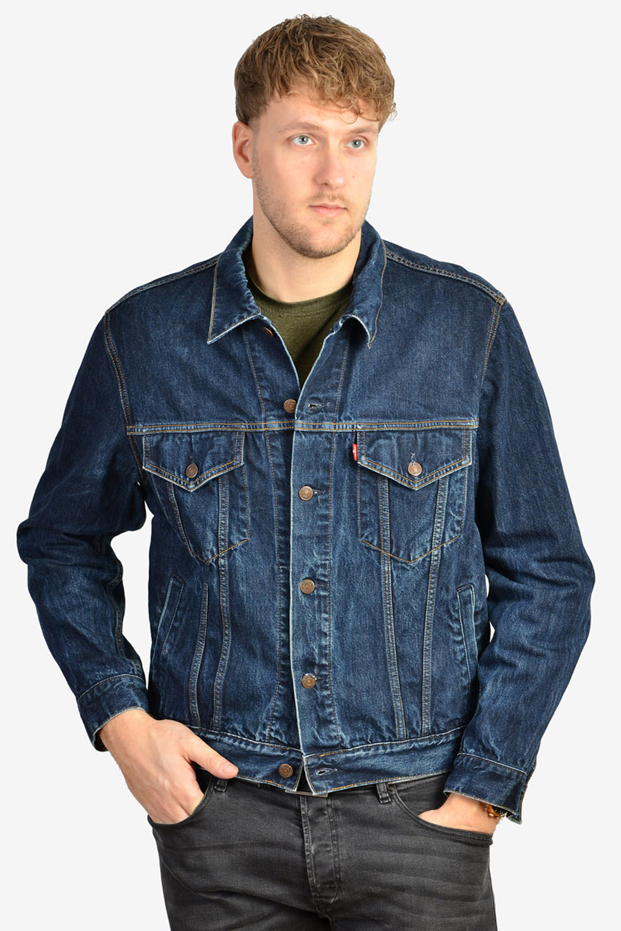 Vintage Levi's 70550 Blue Denim Jacket | Size L - Brick Vintage