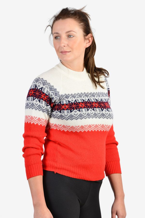 Vintage women's snowflake sweater