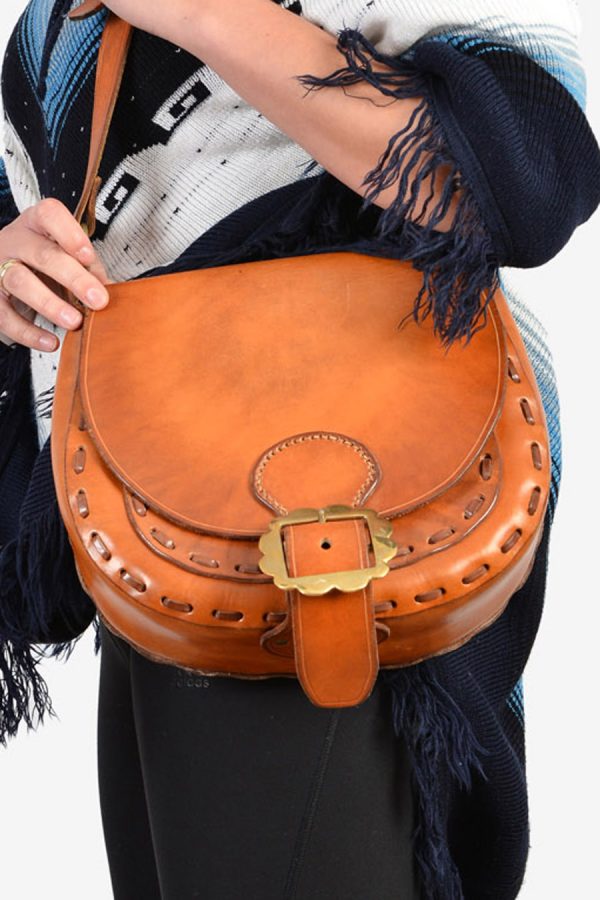 Vintage 1970's leather handbag