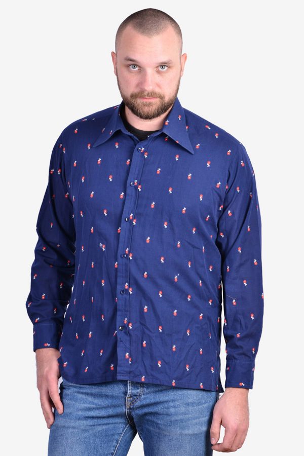 Men's 1970's floral shirt
