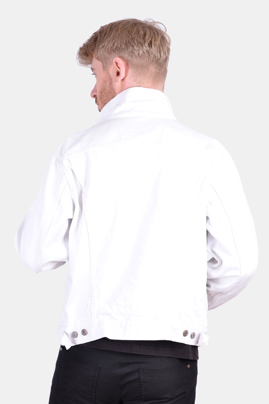 Vintage Levi's 70506 White Denim Jacket | Size M - Brick Vintage
