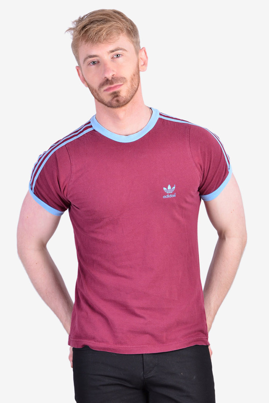 Vintage Adidas Maroon T Shirt | XS - Brick Vintage