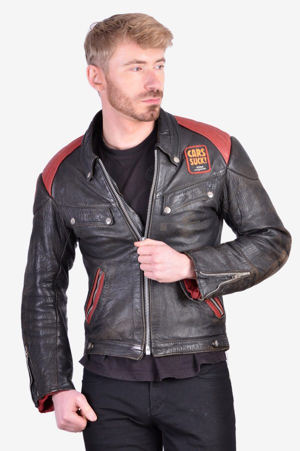 Vintage 1970's leather perfecto biker jacket