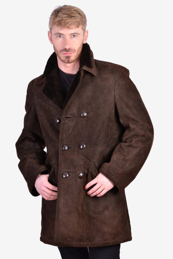 Vintage 1970's sheepskin suede coat