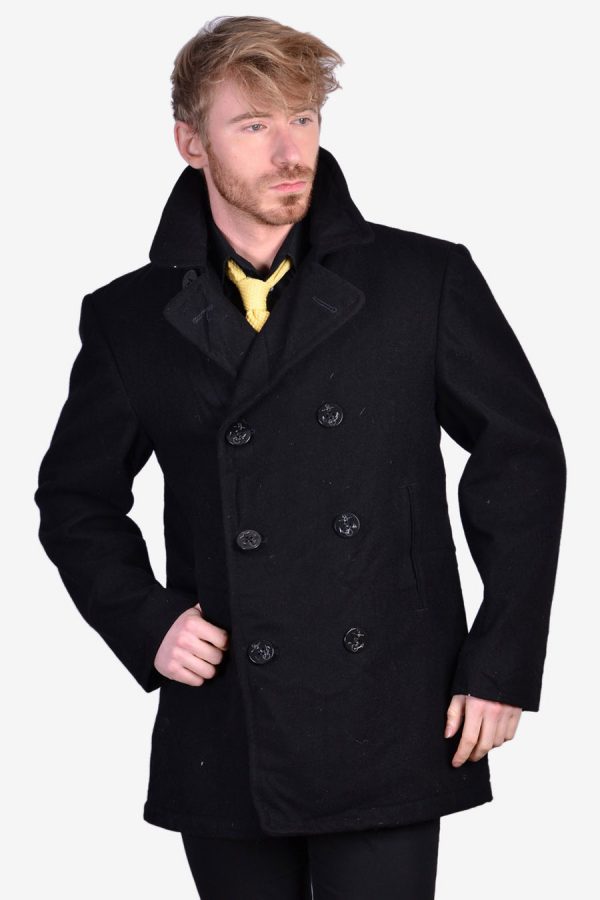 Vintage black pea coat
