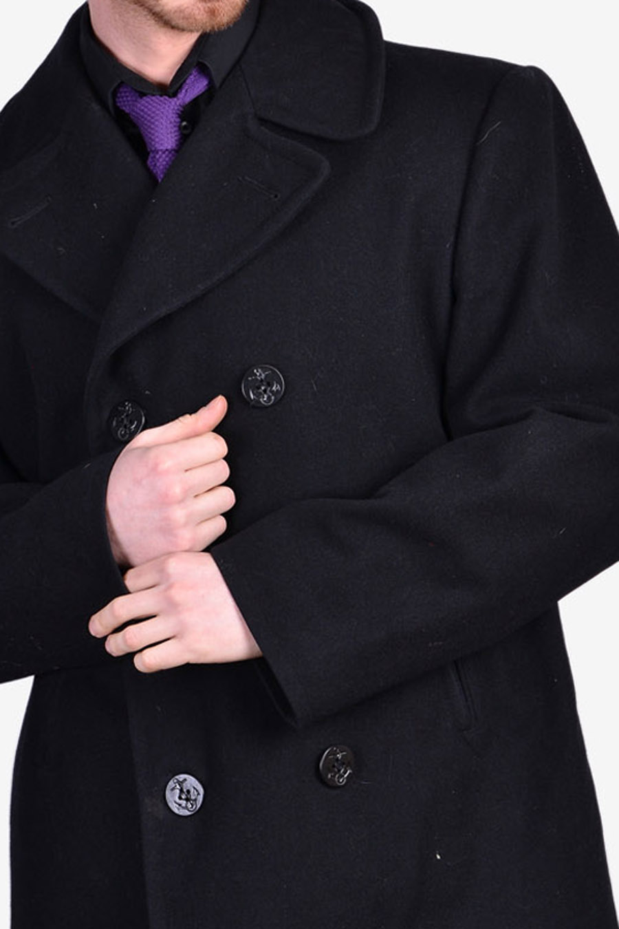 dscp quarterdeck collection mens pea coat