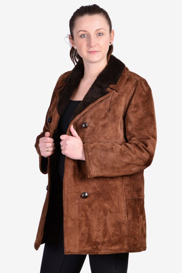 Women's vintage suede coat
