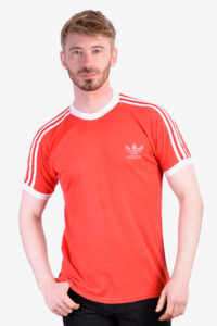 Vintage1970's Adidas Ringer T Shirt | Size S - Brick Vintage