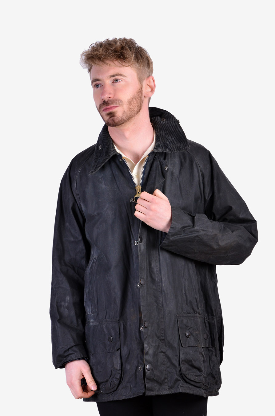 barbour chelsea quilted jacket black