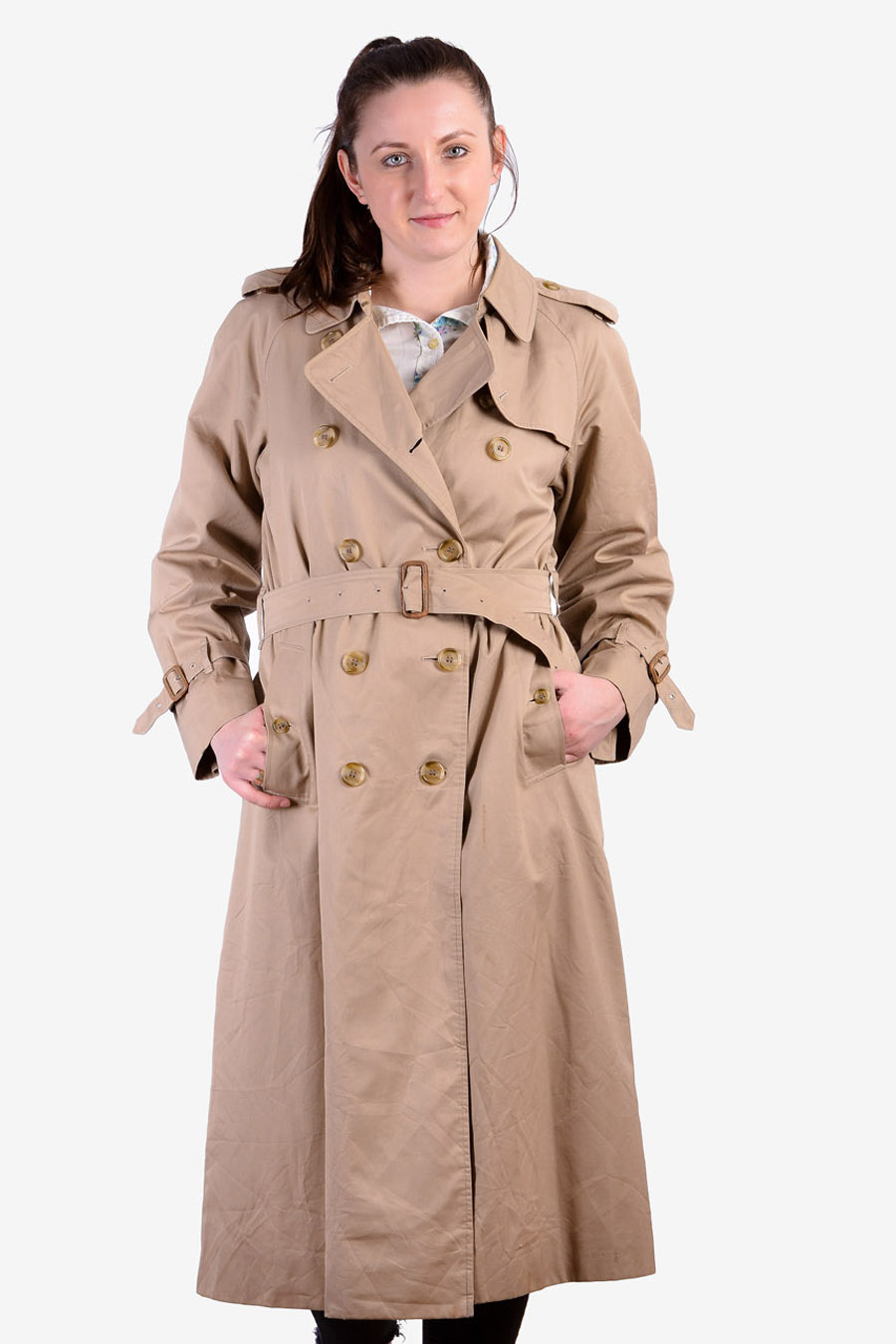 akse sort celle Vintage Women's Burberrys Trench Coat | Size 14 - Brick Vintage